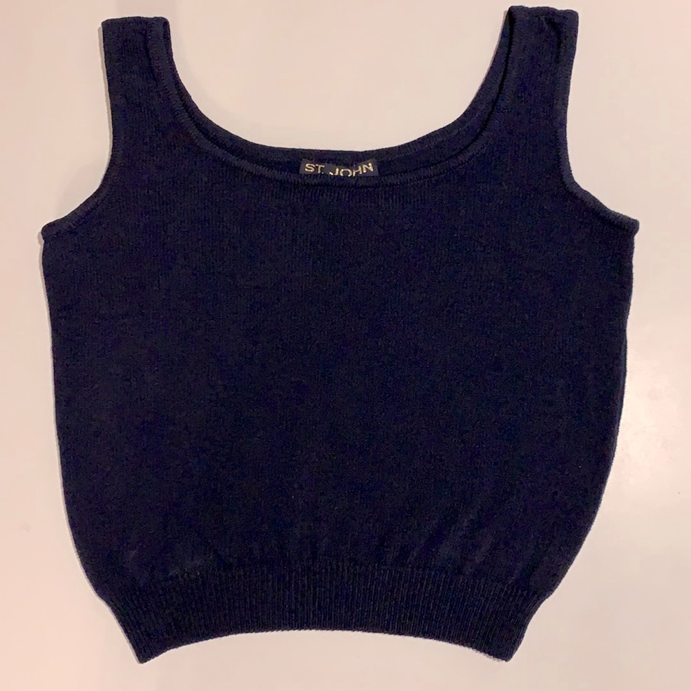 St John Basics Navy Tank Size Medium